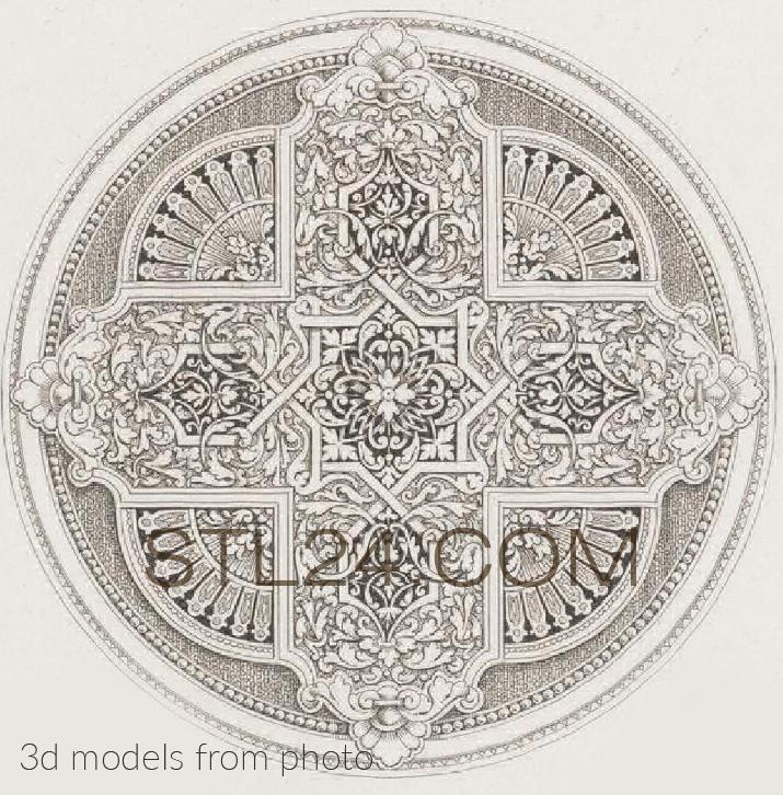 Розетки (ROSETTE_1680 -  | 3D model 3DSMAX / OBJ / STL) 3D модель для ЧПУ станка